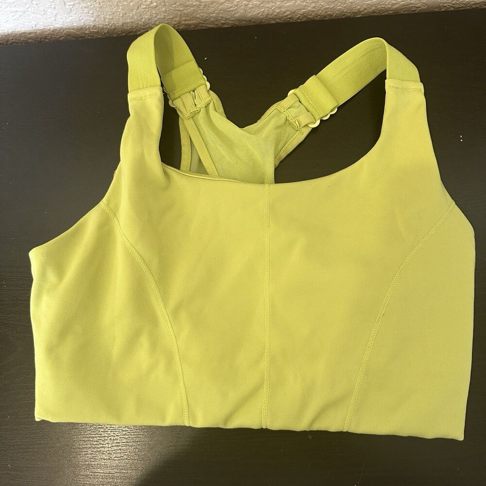 H&M Move Bright Green Sports Bra Small racerback workout running